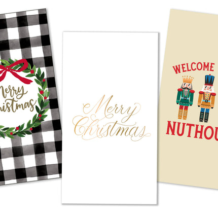 Funny Christmas Paper Guest Towels | Nuthouse - 16ct