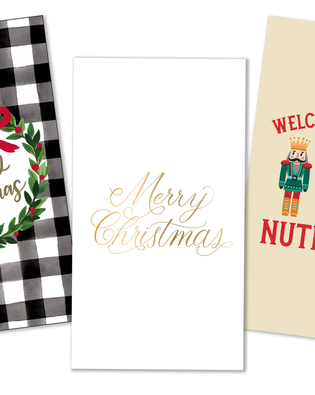 Funny Christmas Paper Guest Towels | Nuthouse - 16ct