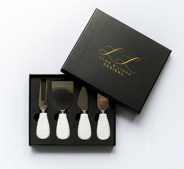 Cheese Knife and Spreader Set with Gift Box