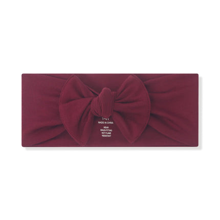 Kyte Baby Knotted Bow Headband in Burgundy