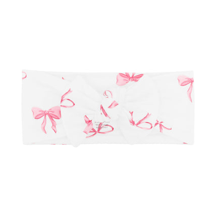 Kyte Baby Knotted Bow Headband in Bow print