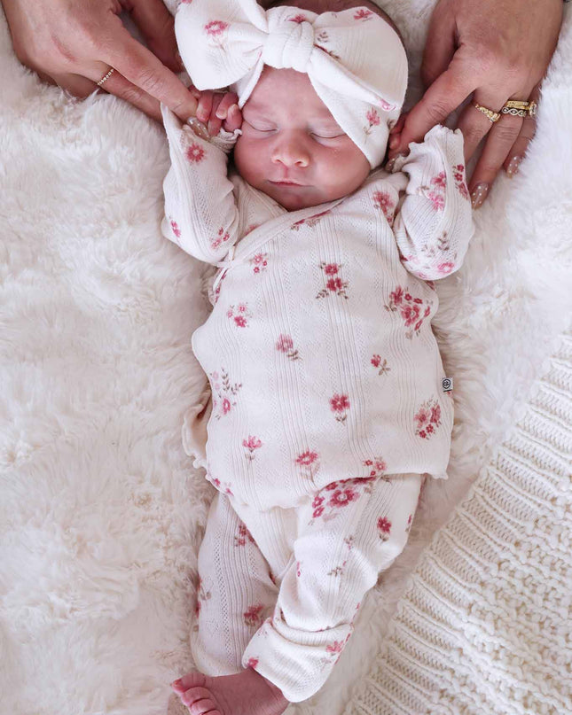 2pc Pointelle Crossover Top & Bottom | Precious Posies