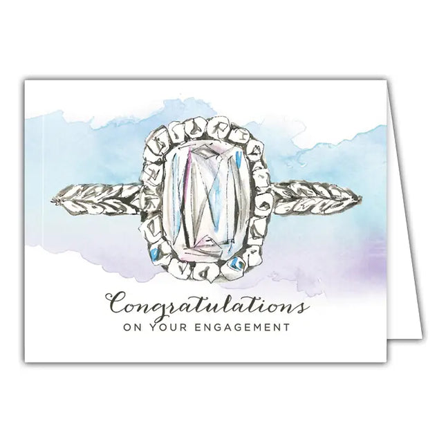 Congratulations on Your Engagement Small Folded Greeting card