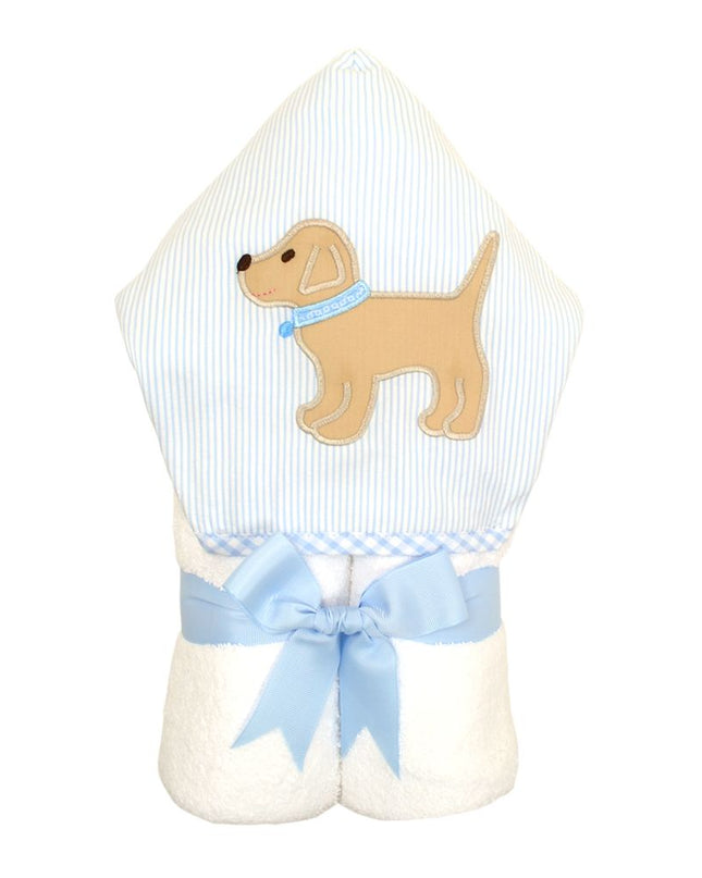 Blue Lab Puppy Hooded Towel