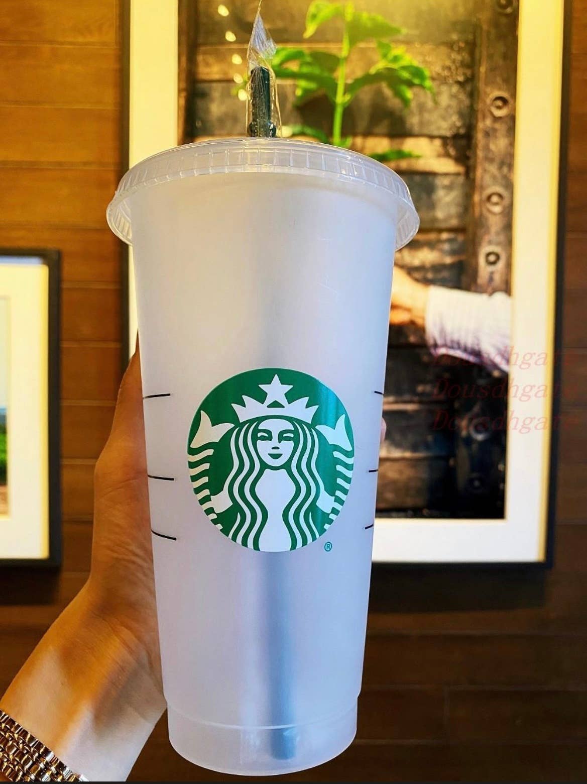 24oz Personalized College Starbucks Cold Cups