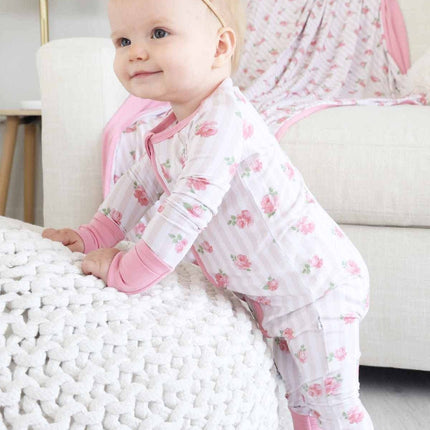 Rosy & Cozy Convertible Zip Romper