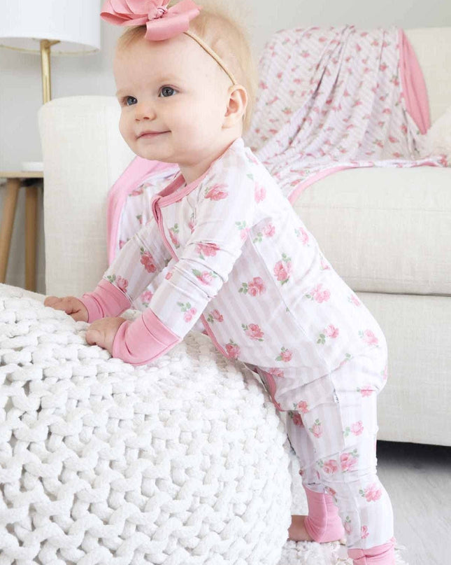 Rosy & Cozy Convertible Zip Romper