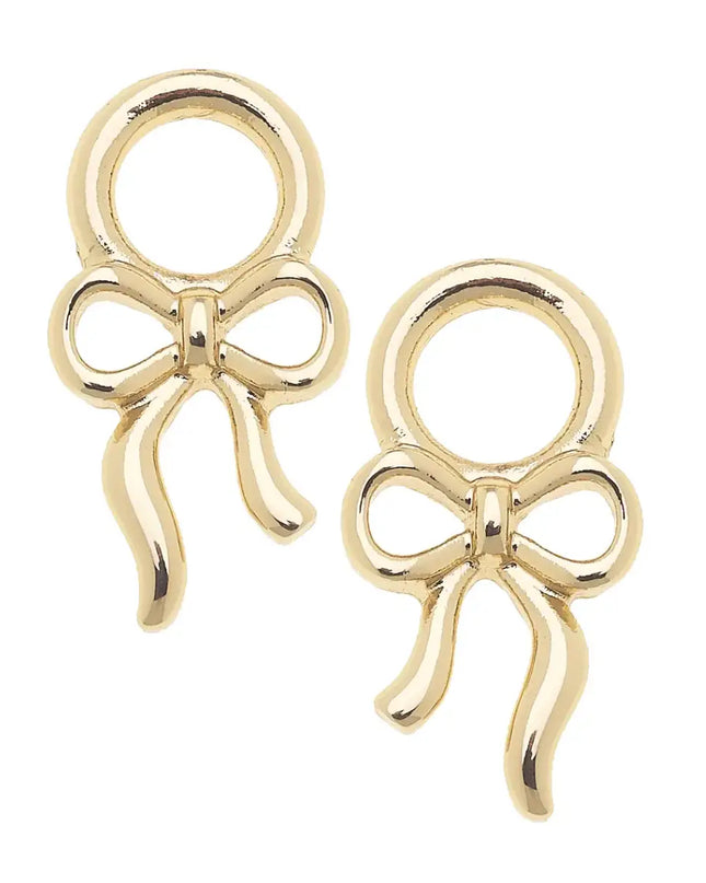 Tied Bow Huggie Charm | Set of 2