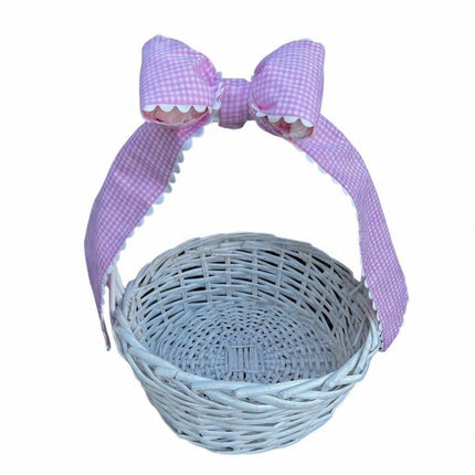 Custom Gingham Bow with Trim