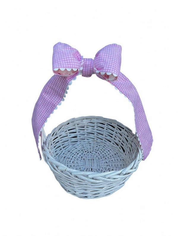 Custom Gingham Bow with Trim