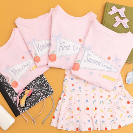 First Grade Pennant Short Sleeve T-Shirt - Back To School