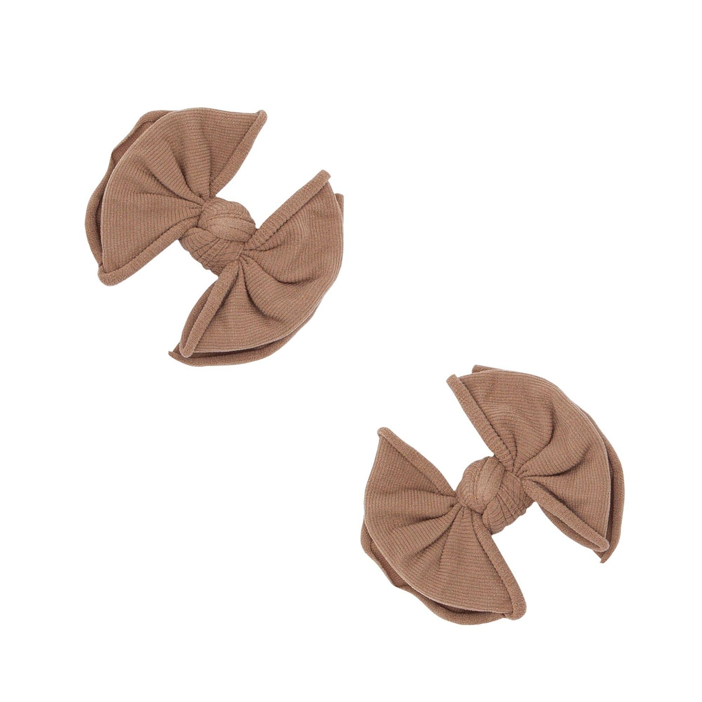 Baby Clips Softy Nylon Bow Hair Clips - 2 Pack