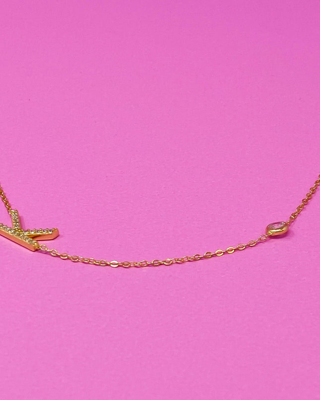 Finest Shine Initial Sterling Silver Necklace