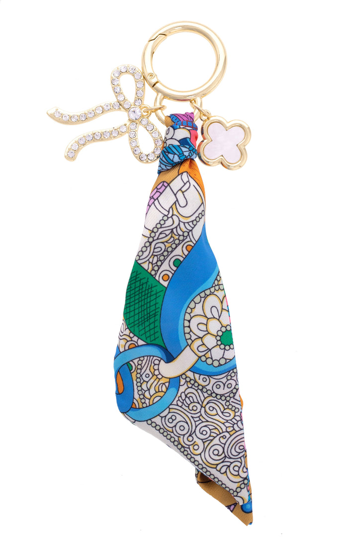 Cassie Pave Bow Twillie Bag Charm