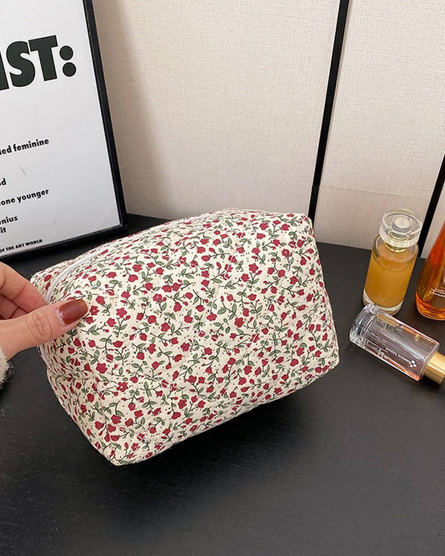 Floral Cosmetic Bag
