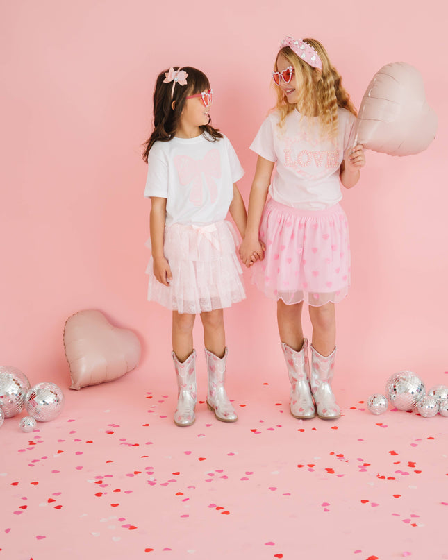 Mini Sequin Hearts Valentine's Day Tutu