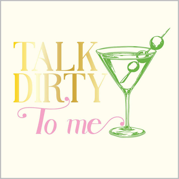 'Talk Dirty to Me' Cocktail Napkins