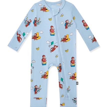 Kyte Baby Zippered Romper - Curious George