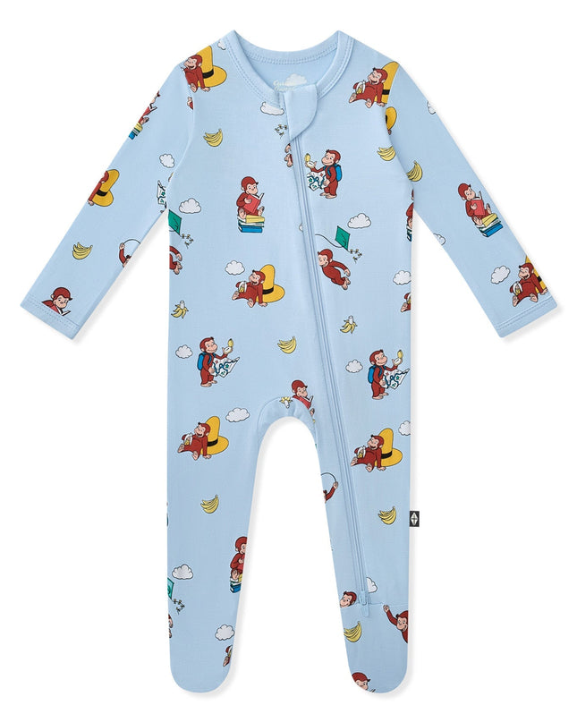 Kyte Baby Zippered Footie in Curious George