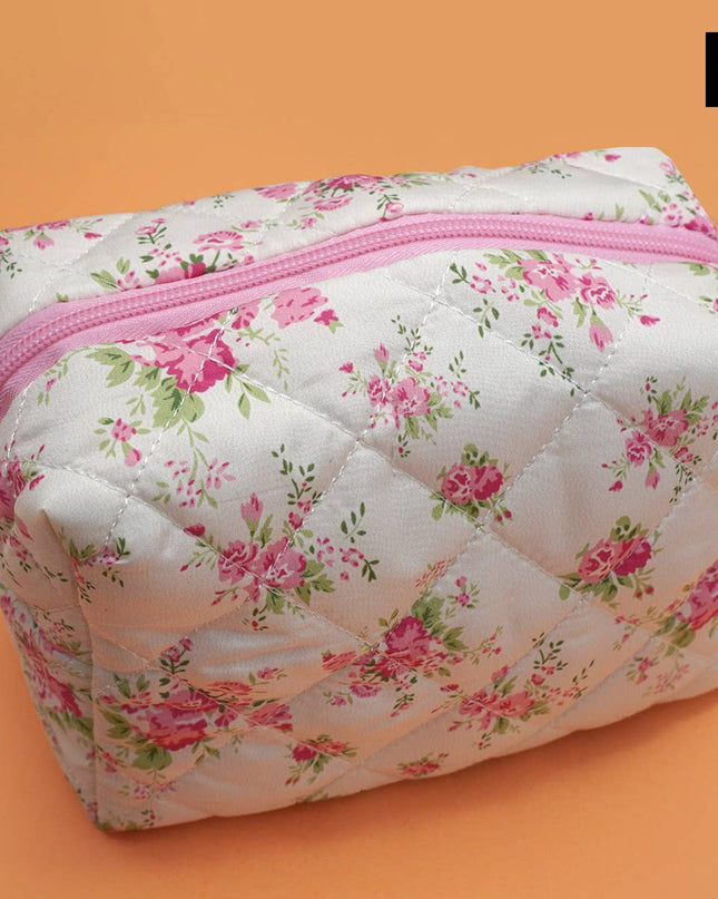 FLORAL TOILE PATTERN MAKEUP COSMETIC POUCH BAG | 40P562