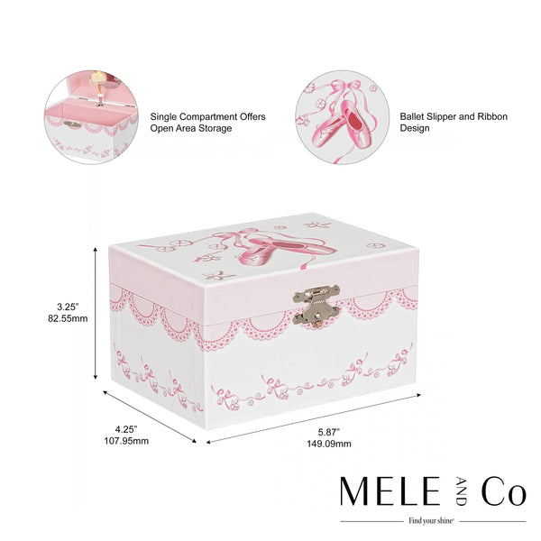 Cora Girl's Musical Ballerina Jewelry Box