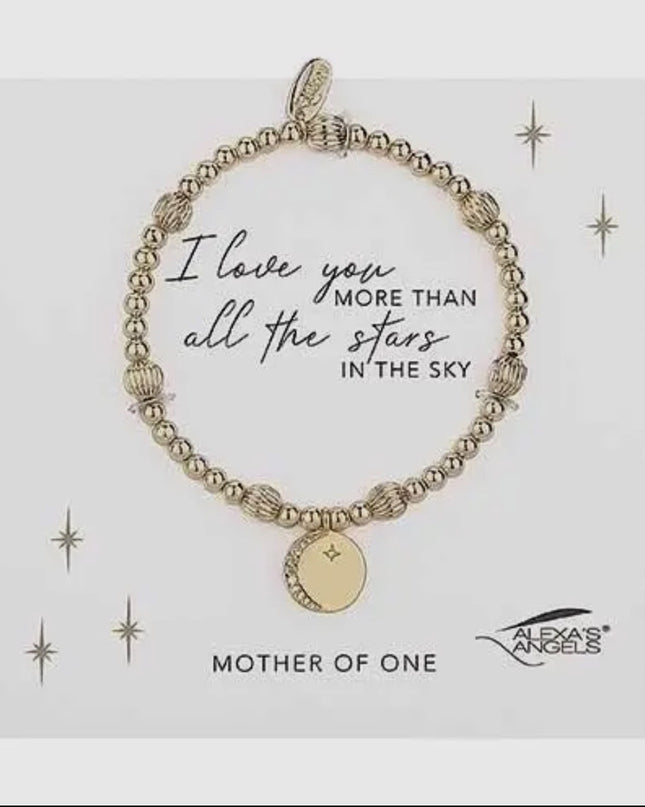 Moon and Stars Bracelet-Mother of One