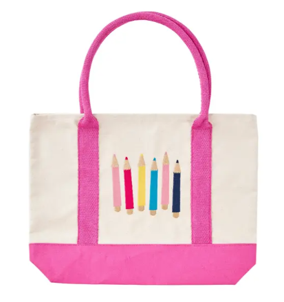 PINK SCHOOL TOTE BAG