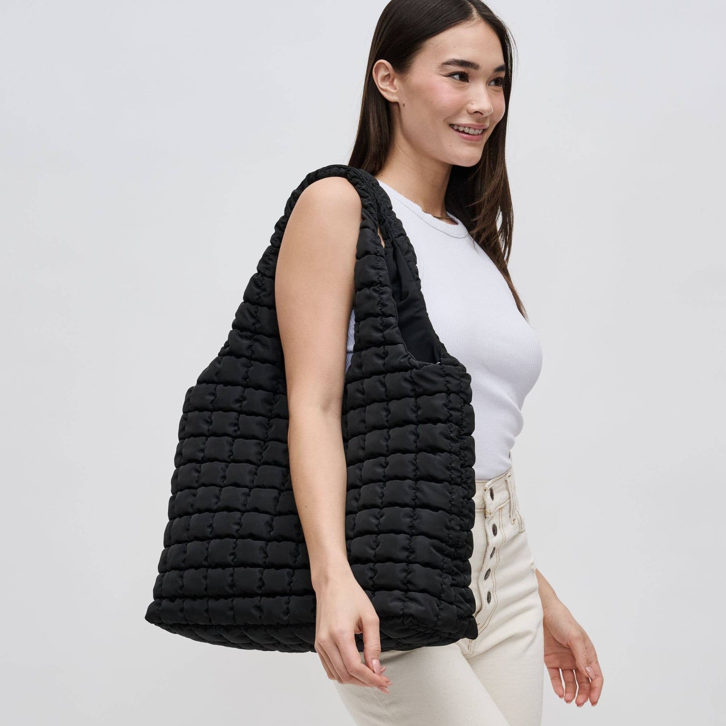 Elevate - Quilted Puffer Nylon Hobo