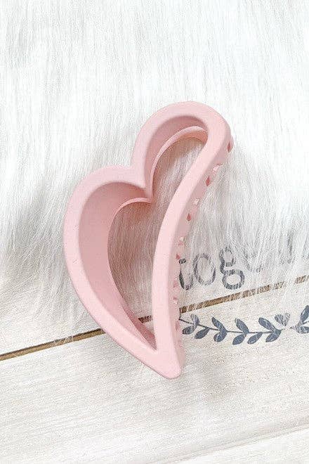 Heart Hair Claw Clips