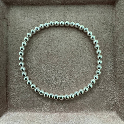 4MM Classic Ball Bead Bracelet - Waterproof
