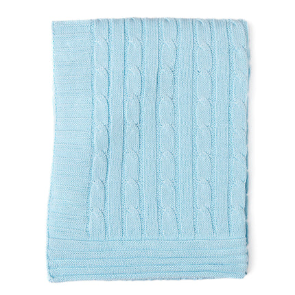 Personalized Cable Knit Baby Blanket