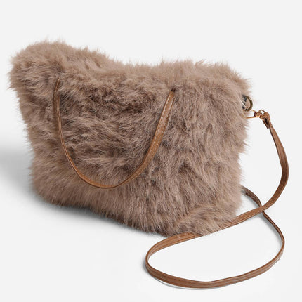 Faux Fur Mini Handbag