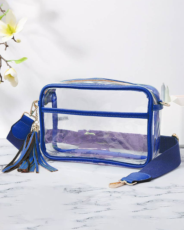Personalized Game Day Clear Crossbody Bag