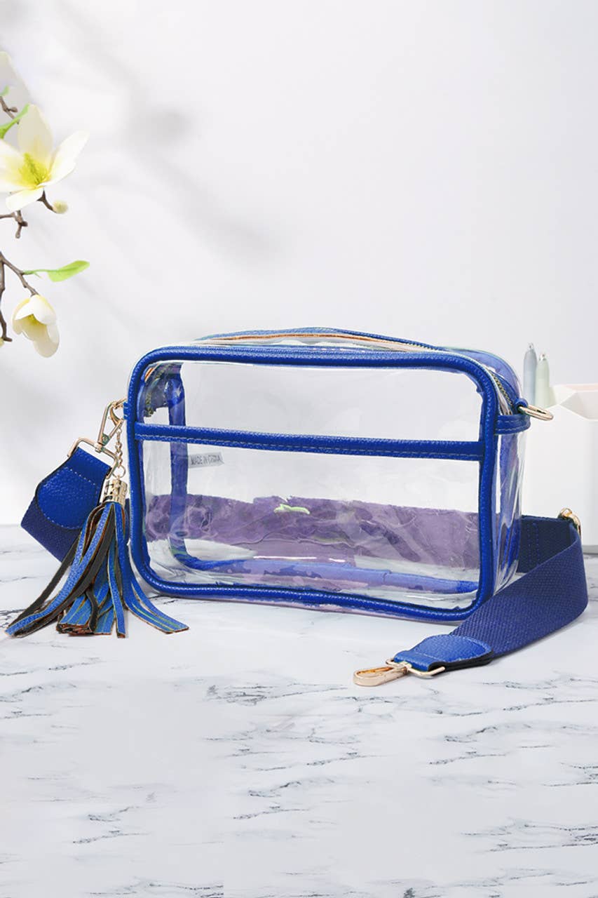 Personalized Game Day Clear Crossbody Bag