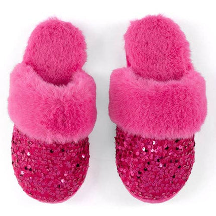 Sequin Valentine Slippers