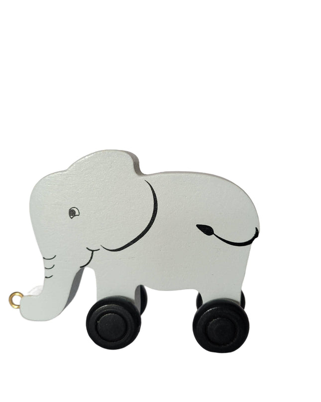 Wooden Elephant Piece (Back) - Personalized Name Train Piece