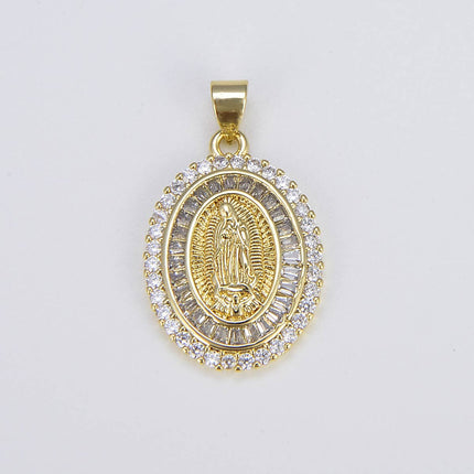 Blessed Virgin Mary 18K Gold Charm, CP1550