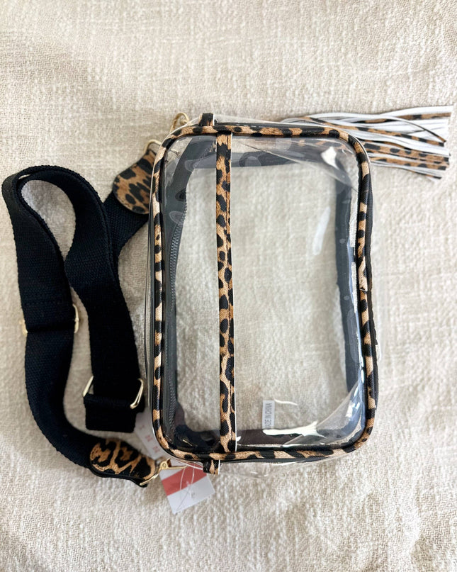 Personalized Game Day Clear Crossbody Bag