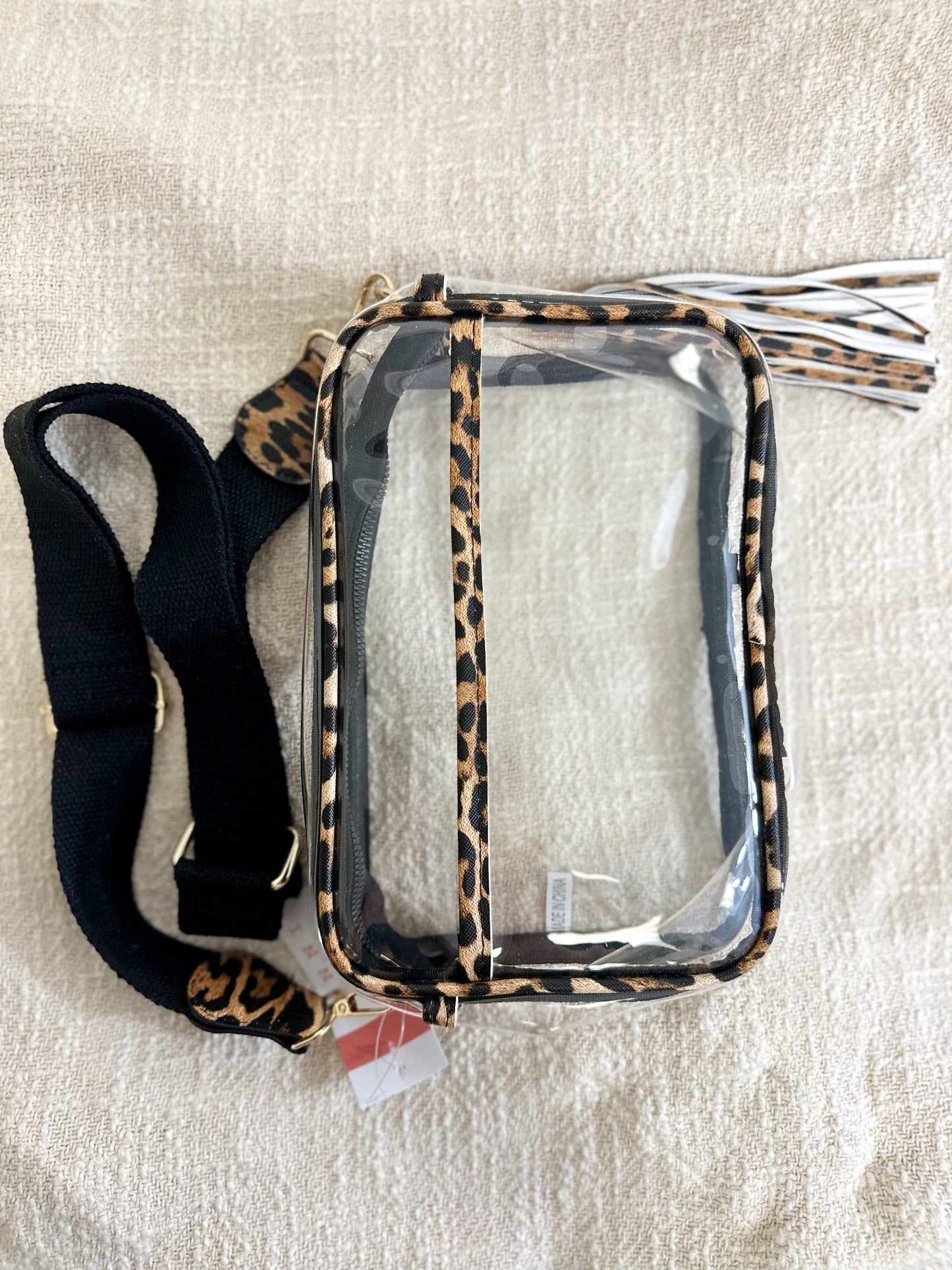 Personalized Game Day Clear Crossbody Bag