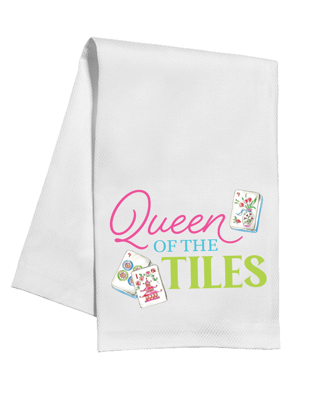 Queen Of The Tiles Kitchen Towel