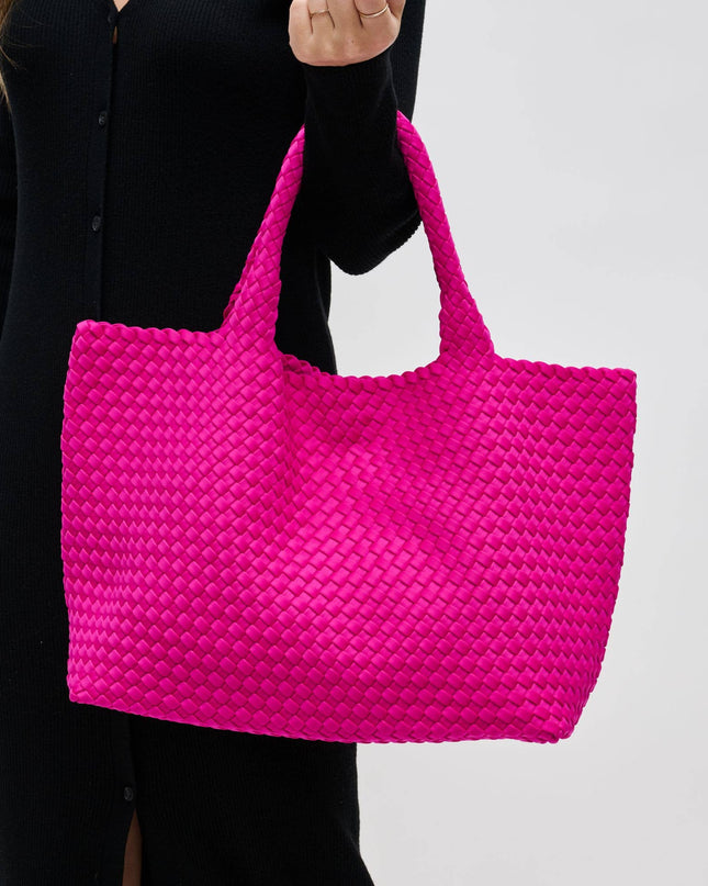 Sky's The Limit - Large Woven Neoprene Tote-Olive Color
