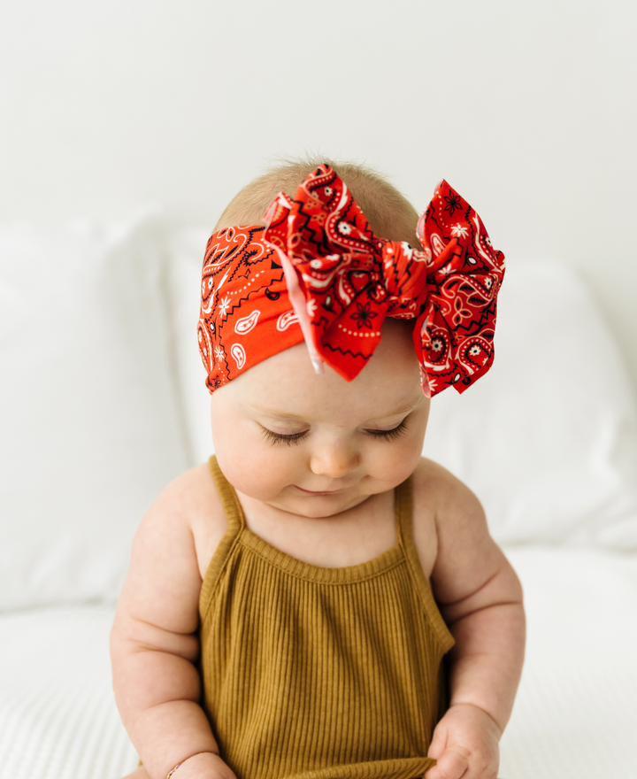 PRINTED FAB: red bandana