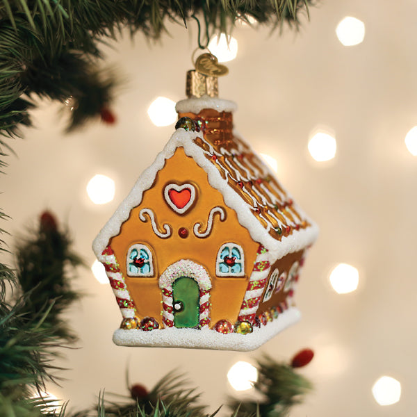 Sweet Gingerbread Cottage-Ornament