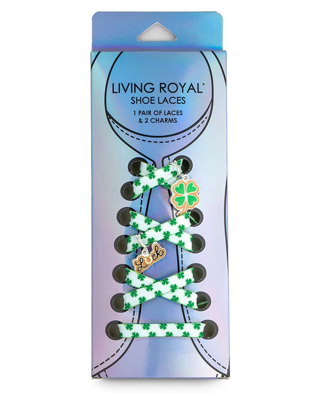Shoelaces w/ Charms Set - Shamrocks