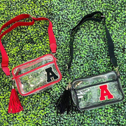 Personalized Game Day Clear Crossbody Bag