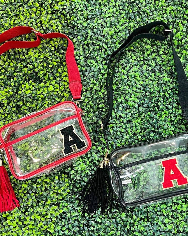 Personalized Game Day Clear Crossbody Bag