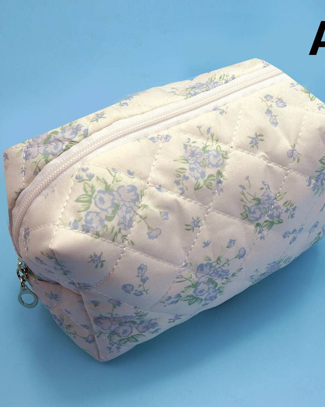 FLORAL TOILE PATTERN MAKEUP COSMETIC POUCH BAG | 40P562