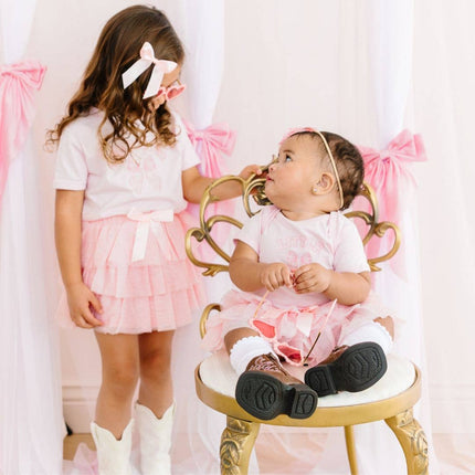 Big Sister Bow Short Sleeve T-Shirt - Kids Clothing - Family