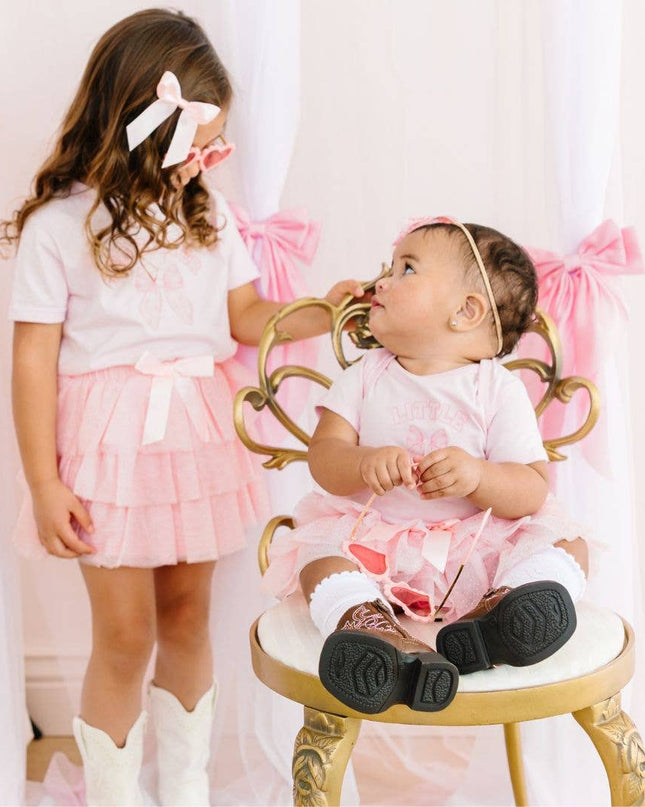 Big Sister Bow Short Sleeve T-Shirt - Kids Clothing - Family