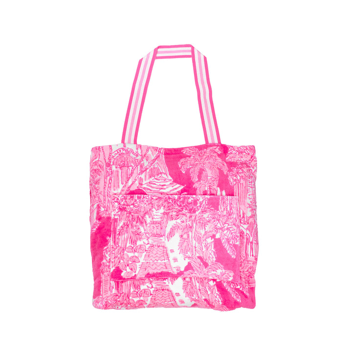 Towel Tote, Palm Beach Toile-Lilly Pulitzer